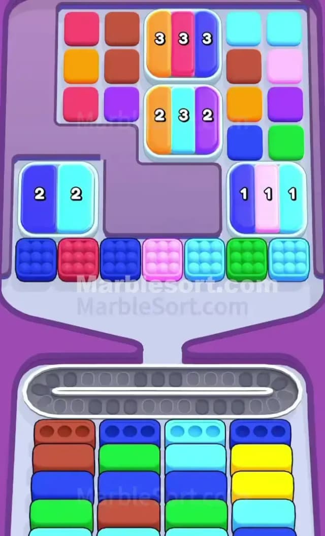 Marble Sort Level 783 Gameplay