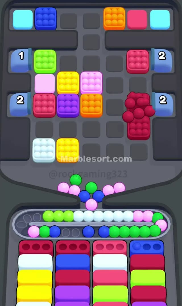 Marble Sort Level 187 Solution 1