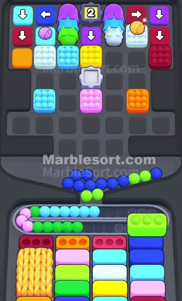 Marble Sort Level 757 Solution 1
