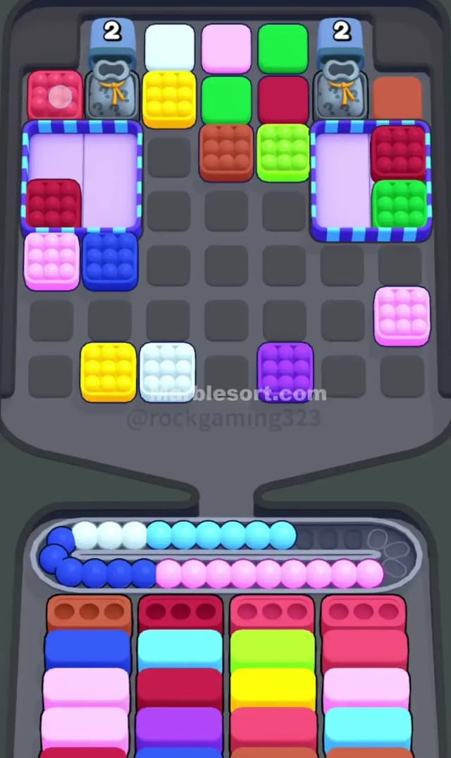 Marble Sort Level 350 Solution 1