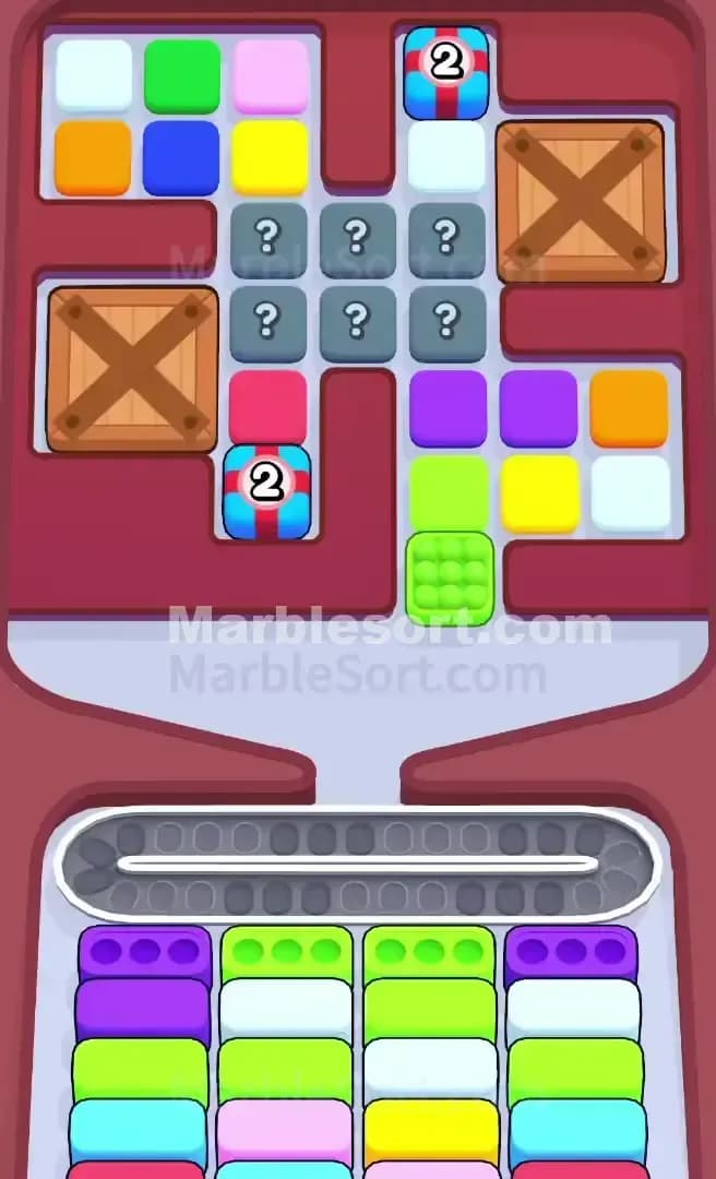 Marble Sort Level 378 Screenshot