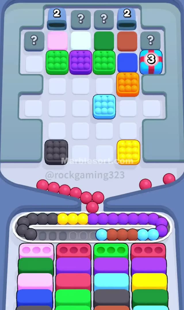 Marble Sort Level 233 Solution 1