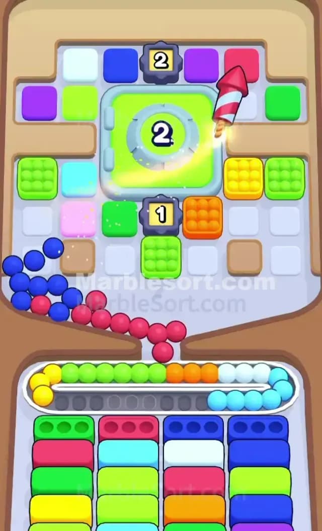Marble Sort Level 748 Solution 1