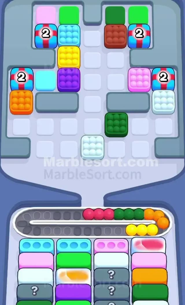 Marble Sort Level 318 Solution 1