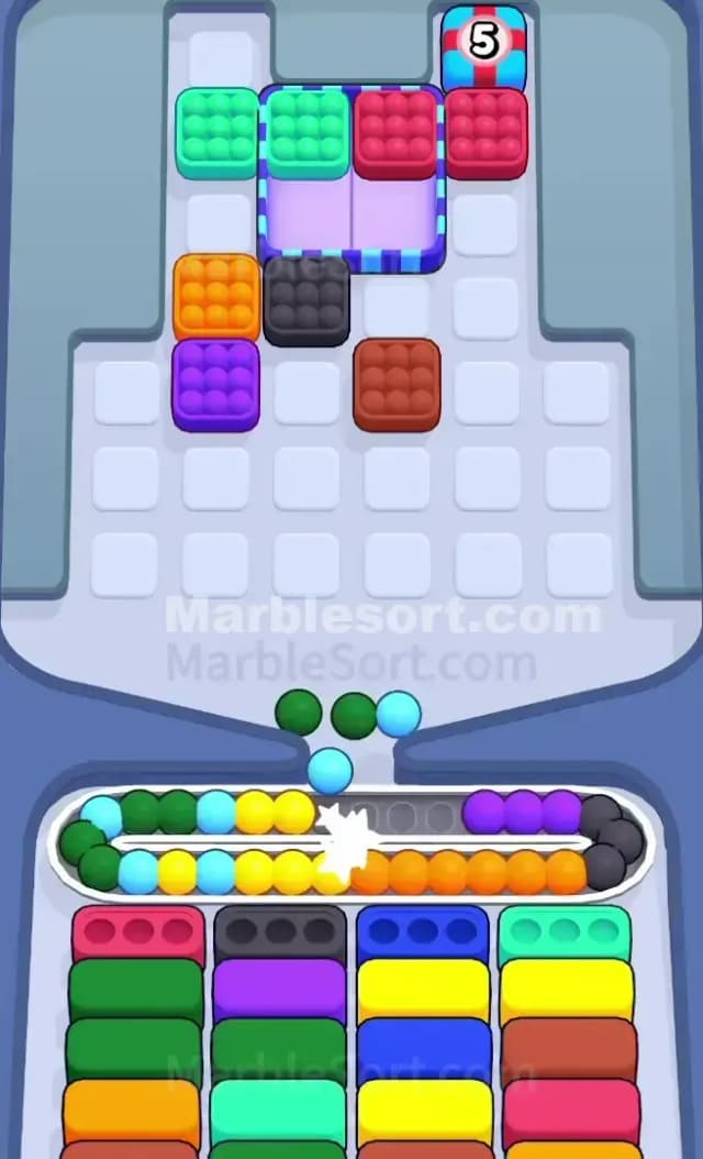 Marble Sort Level 696 Solution 2