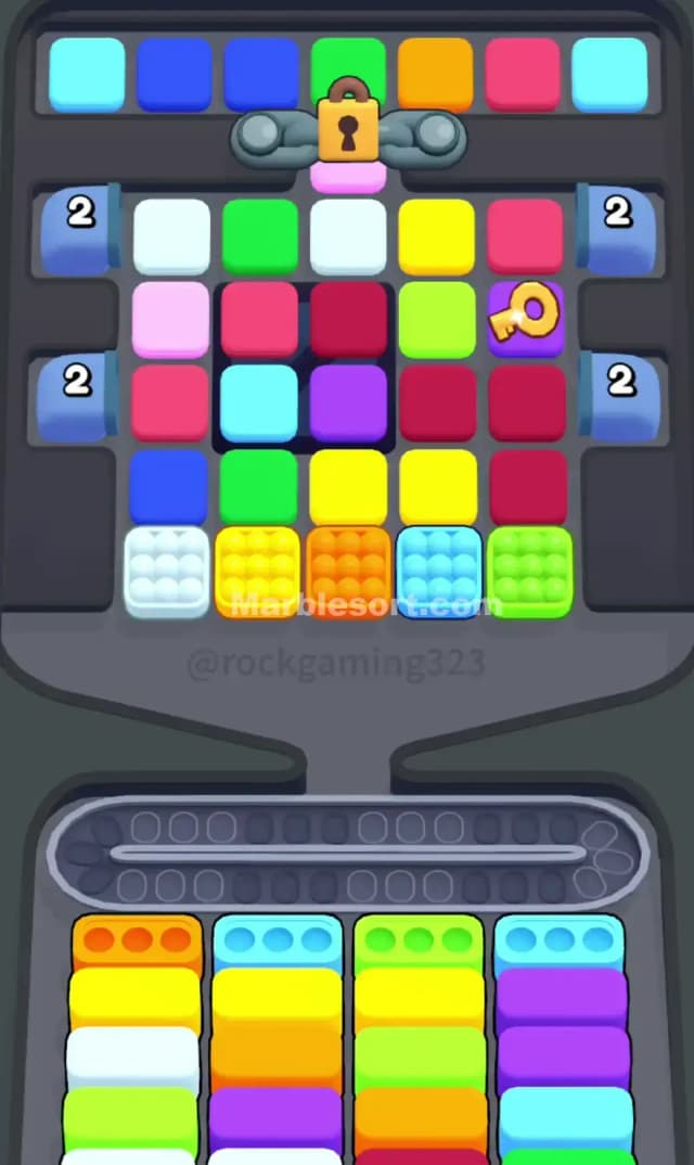 Marble Sort Level 187 Gameplay