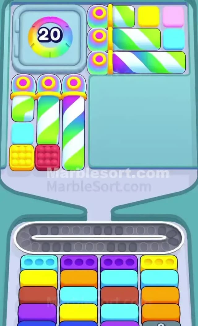 Marble Sort Level 728 Gameplay