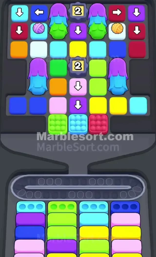 Marble Sort Level 757 Gameplay