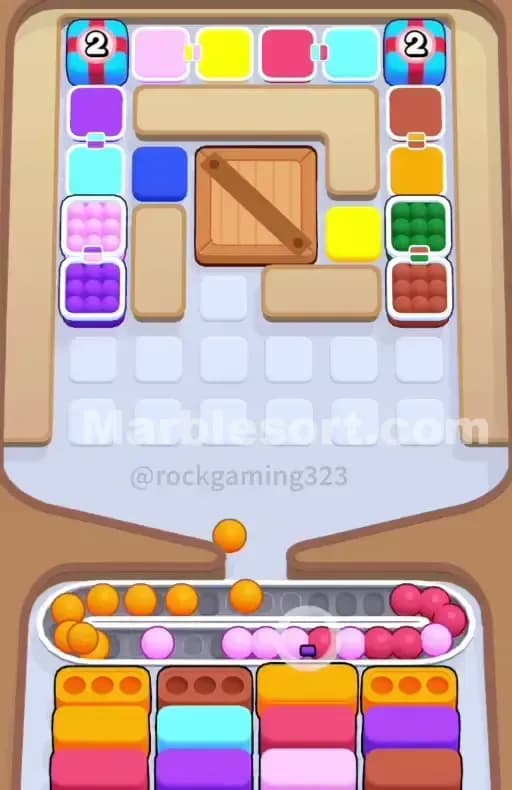 Marble Sort Level 356 Solution 1