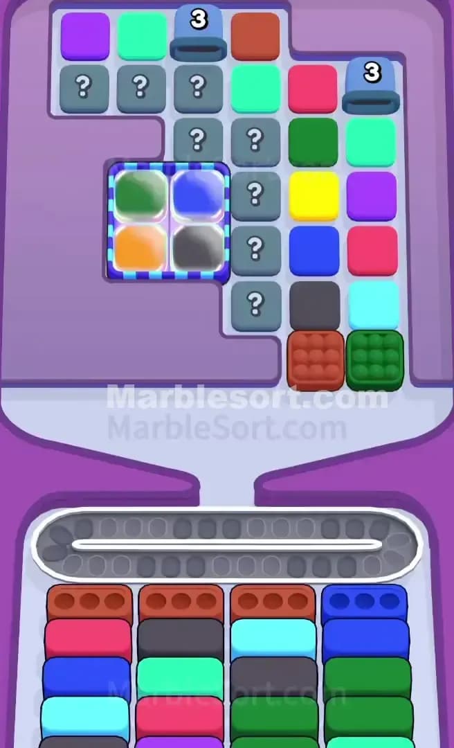 Marble Sort Level 709 Screenshot