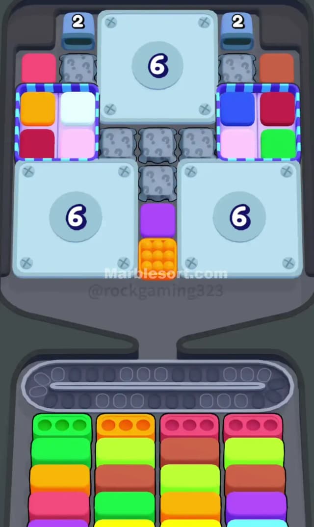 Marble Sort Level 350 Gameplay