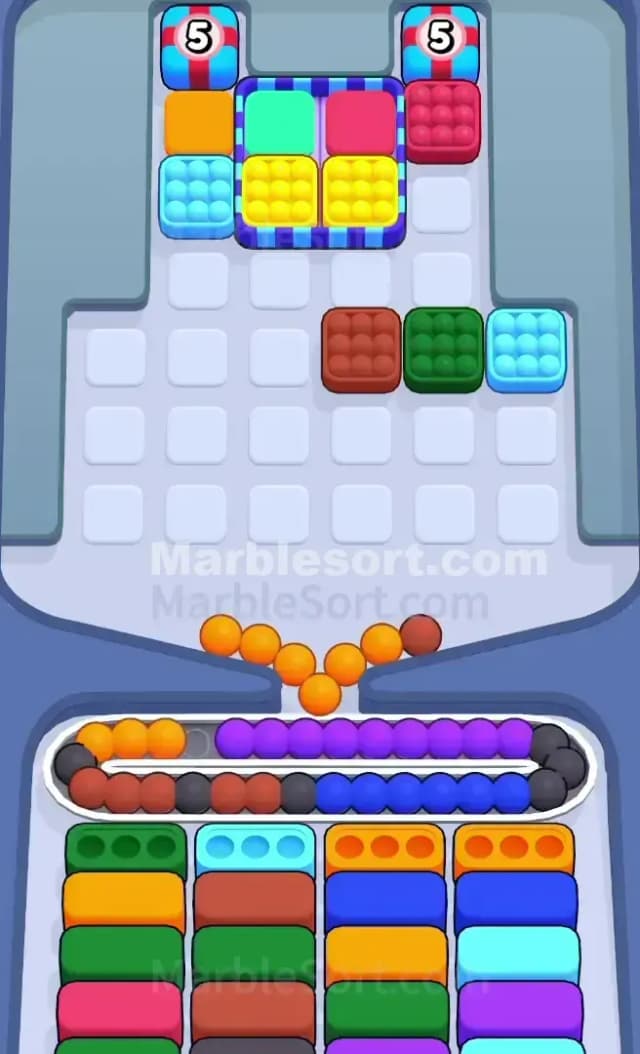 Marble Sort Level 696 Solution 1