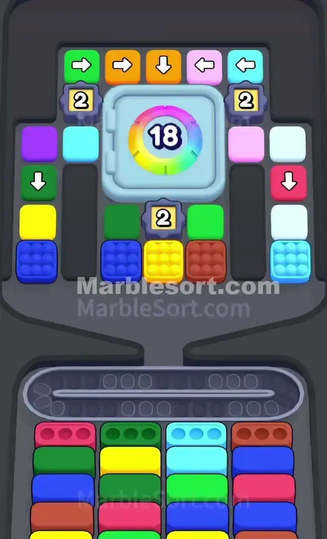Marble Sort Level 754 Screenshot