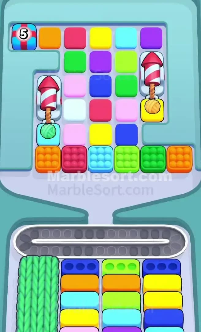 Marble Sort Level 729 Screenshot
